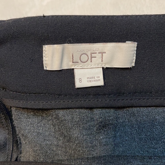 Ann Taylor LOFT Black/Gray Pencil Skirt, Size 8 - Picture 8 of 14